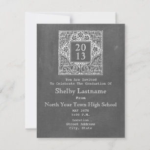 Invitation de diplômes inspiré par Chalkboard en 2
