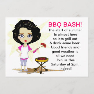 Invitation de diva de BBQ