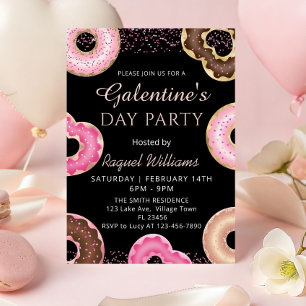 Invitation de donuts pour la fête de la Galentine