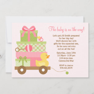 Invitation de douche de bébé
