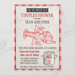 Invitation de douche de couples de l'ébullition de