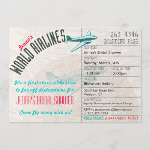 Invitation de douche de DestinationBridal de