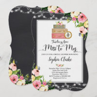 Invitation De Douche De La Mariée De Voyage À Mme