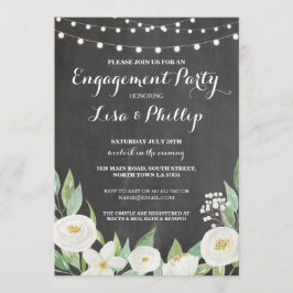 Invitation de douche de la partie d'engagement Cha