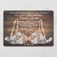 Invitation de douche de lingerie de soutien-gorge