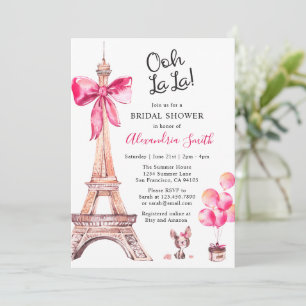 Invitation de douche de mariée à Paris