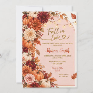 Invitation de douche de mariée bohème rustique d'a