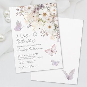 Invitation de douche de mariée Fleurs sauvages Pap