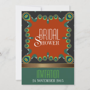 Invitation de douche de mariée Goddess Noël