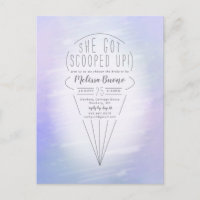 Invitation de douche de thème de crème glacée rama