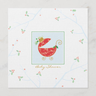 Invitation de douche de voiture d'enfant d'ampoule