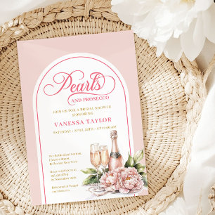 Invitation de douche élégante aquarelle rose et or
