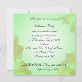 Invitation de douche nuptiale, fleurs de tulipe ja