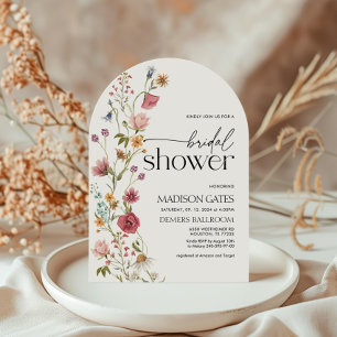 Invitation de douche nuptiale florale Arch