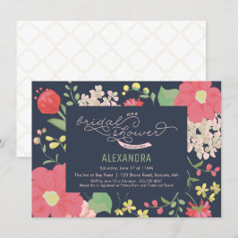 Invitation de douche nuptiale - Jardin, Fleurs, Pr