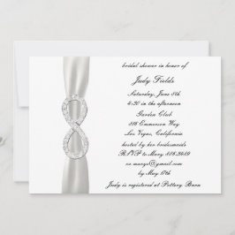 Invitation de douche nuptiale Mariage blanche Infi