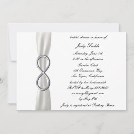 Invitation de douche nuptiale Mariage blanche Infi