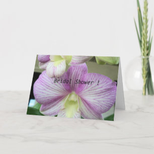 Invitation de douche nuptiale Orchidées violettes