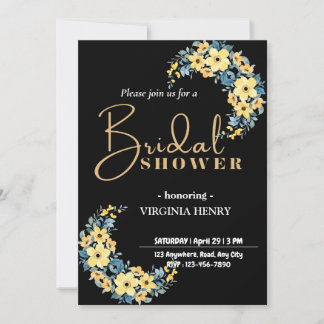 Invitation de douche nuptiale personnalisée