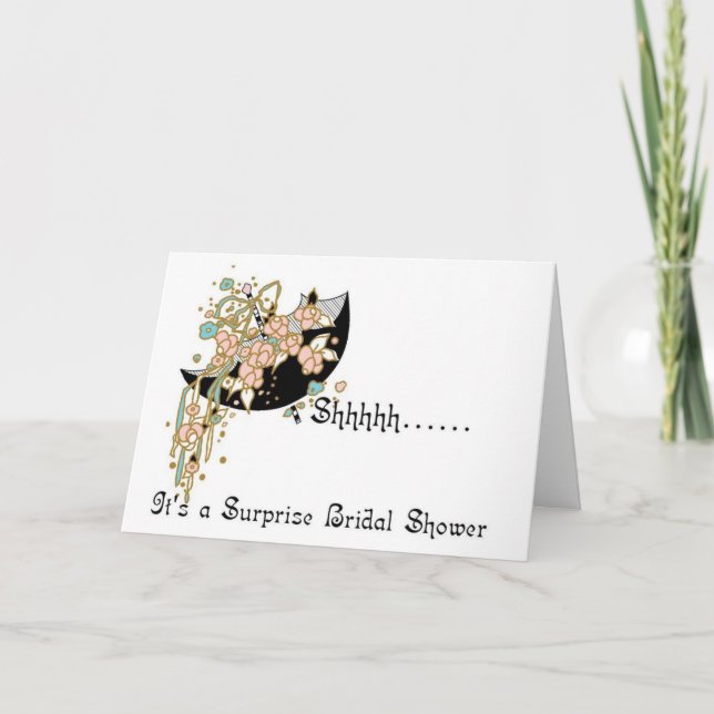 Invitation de douche nuptiale - Surprise! (Devant)