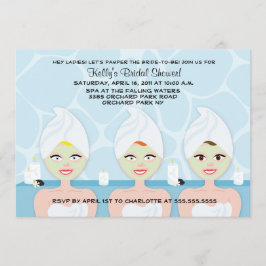 INVITATION DE DOUCHE spa BRIDAL Bleu clair