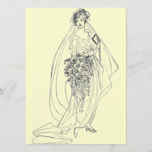 invitation de douche vintage