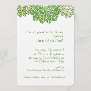 Invitation de douches nuptiales successives