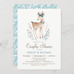 Invitation de douches pour les couples de cerfs de