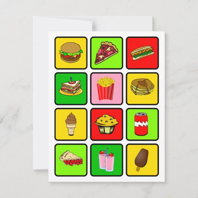 Invitation de drogué d'aliments de préparation (Devant)