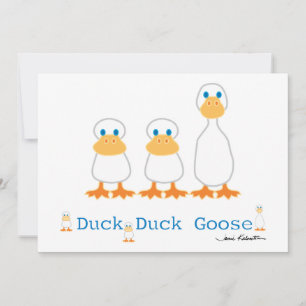 Invitation de Duck Duck Goose