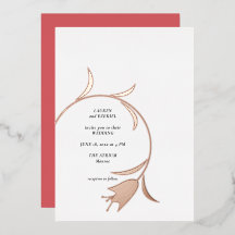 Invitation de Faire-part de mariage à huile de Mod