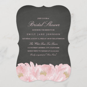 Invitation de faire-part de mariage au tableau noi