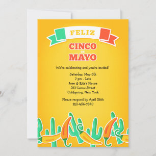Invitation de Feliz Cinco De Mayo