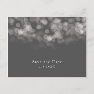 Invitation de fête chic avec lumières minimales mo