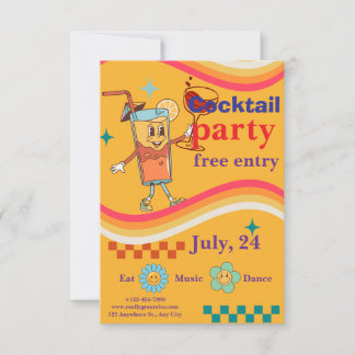 Invitation de fête chic – Événement de célébration