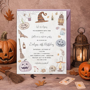 Invitation de fête costumée d'Halloween pour adult
