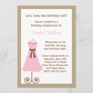 Invitation de fête d'anniversaire