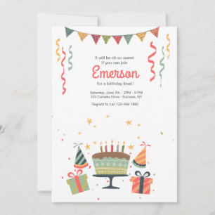 Invitation de fête d'anniversaire