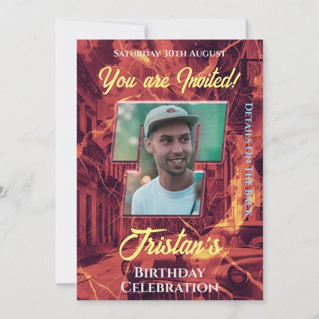 Invitation de fête d'anniversaire (Devant)