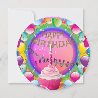 Invitation de fête d'anniversaire