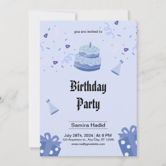 Invitation de fête d'anniversaire
