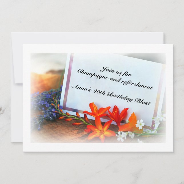 Invitation de fête d'anniversaire (Devant)