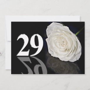 Invitation de fête d'anniversaire 29 années