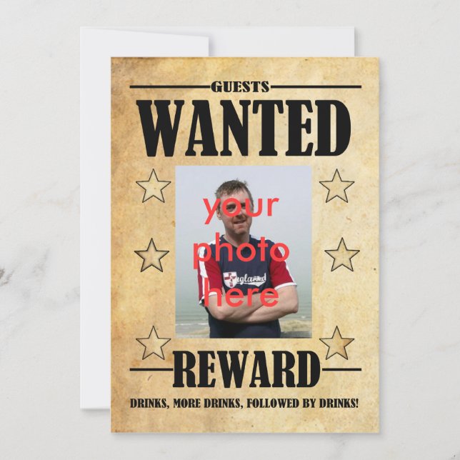 Invitation de fête d'anniversaire Carte photo Rech (Devant)