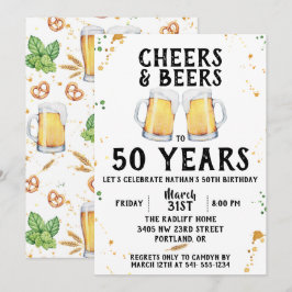 Invitation de fête d'anniversaire d'acclamations