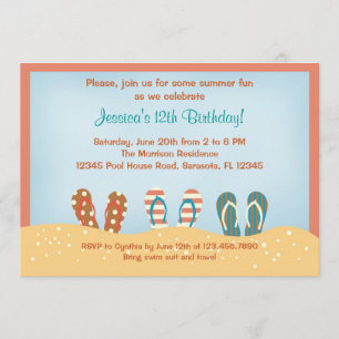 Invitation de fête d'anniversaire de bascules
