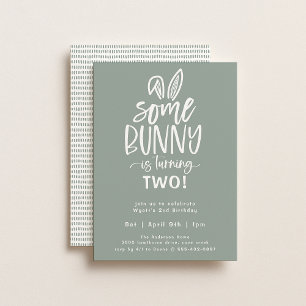 Invitation De Fête D'Anniversaire De Bunny