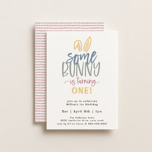 Invitation De Fête D'Anniversaire De Bunny