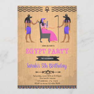 Invitation de fête d'anniversaire de fille de