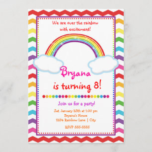 Invitation de fête d'anniversaire de filles de